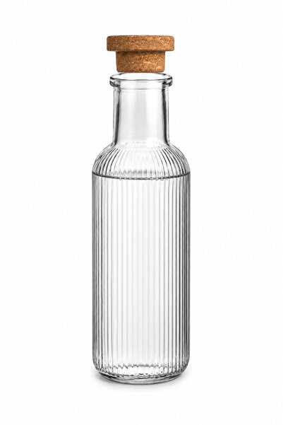 OEM Sticlă de apă de 1L cu capac de plută, cu un design cu dungi verticale
