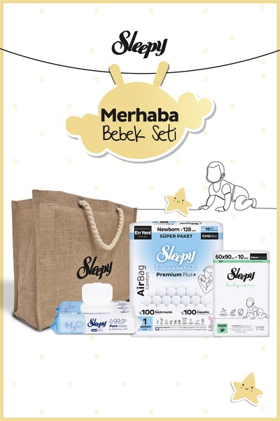 Sleepy Bio Natural Airbag Comfort Merhaba Bebek Seti