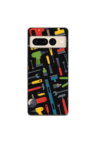 OEM Husa compatibila cu Google Pixel 8 Pro Silicon Gel Tpu Model Unelte Pattern