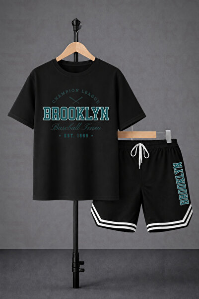 Velostra Unisex Brooklyn Printed Oversize Fit Comfortable Fit T-Shirt and Sho...