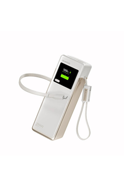 Sharge Hypertower 170W 25000 mAh Dahili Kablolu Akıllı Ekranlı Powerbank Taşı...