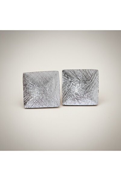 Oria Jewelry 925 silver earrings with matte finish