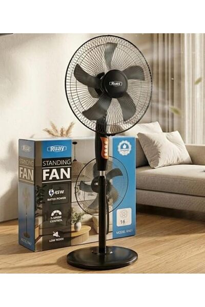 Generic 16-inch Pedestal Fan, 45W, 3-Speed, 220V, Automatic Oscillation, Easy...