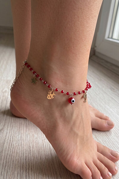 PETEK AKSESUAR Crystal Nazar Elegant Anklet