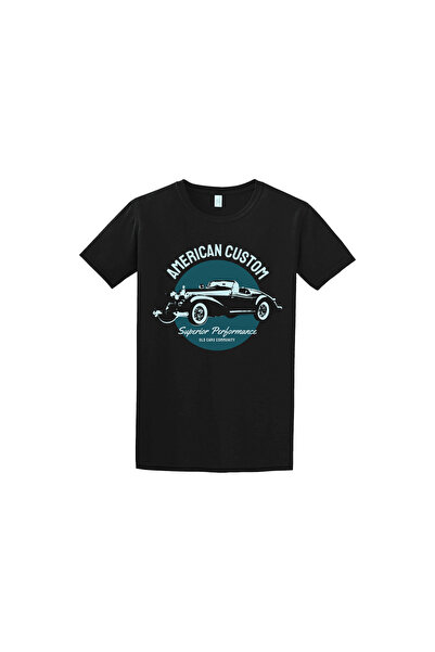 GILDAN T-Shirt Αμερικάνικο Προσαρμοσμένο Υψηλής Απόδοσης - ΜΑΥΡΟ, XL