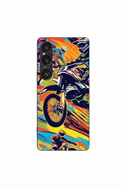 OEM Husa compatibila cu Sony Xperia 1 VI Silicon Gel Tpu Model Motocross Pop Art