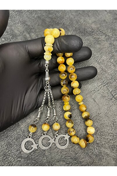 Mos Tespih Original Kaya Natural High-Quality Drop Amber Prayer Beads