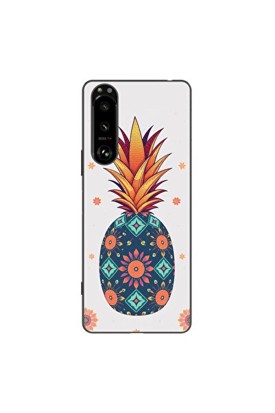 OEM Husa compatibila cu Sony Xperia 5 III Silicon Gel Tpu Model Floral Pineapple
