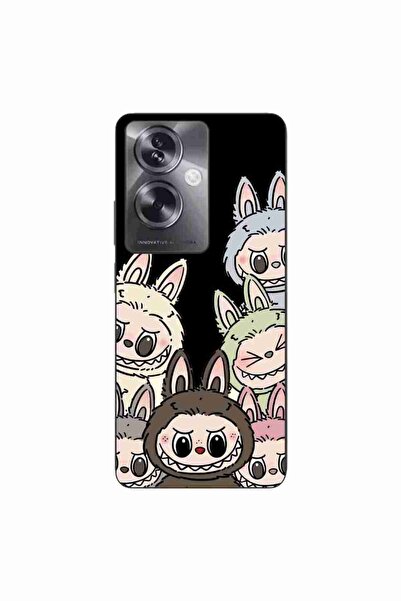 OEM Husa compatibila cu Oppo A79 5G Silicon Gel Tpu Model Labubu Pattern Black