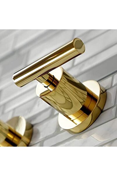 Yıldızan Nzr Beautestore Ks8122Cml 2 Handle 8 Inch Wall Mount Bathroom Faucet...