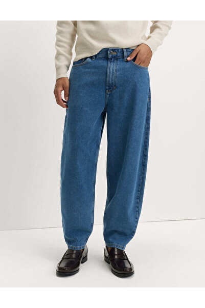 Marks & Spencer Pamuklu Barrel Leg Jean