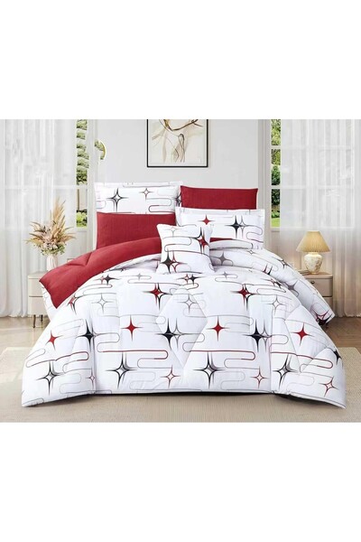 Barigo Floral Nefren 7-Piece Double-Sided Bedspread
