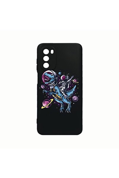 bestcase Husa Silicon, Compatibila cu Motorola Moto G82 / Moto G52, Astronaut...