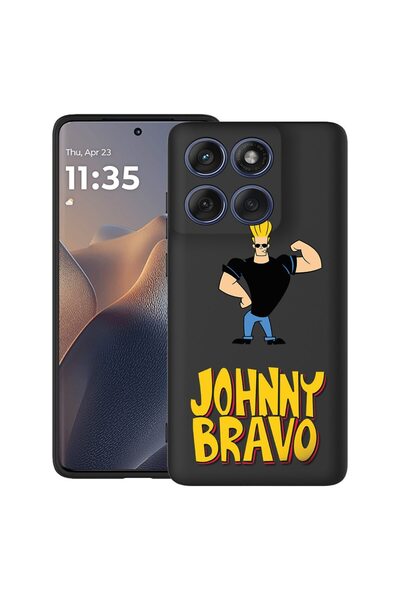 bestcase Ултра тънък силиконов калъф за Motorola Edge 60 Pro с дизайн Джони Б...
