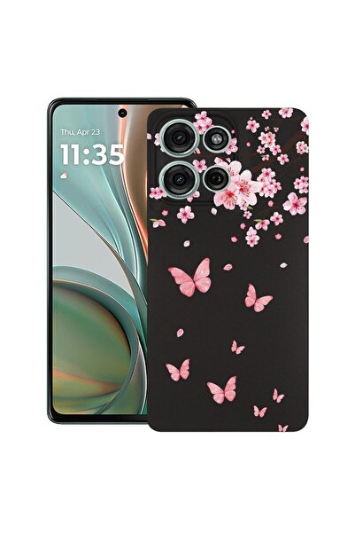 bestcase ¬Æ Husa TPU Ultra Slim Compatibila cu Motorola Edge 50 Pro, Pink Che...