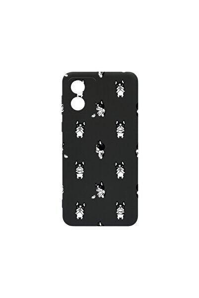 bestcase Тънък силиконов калъф 0.8ММ, съвместим с Motorola Moto E14, с десен ...