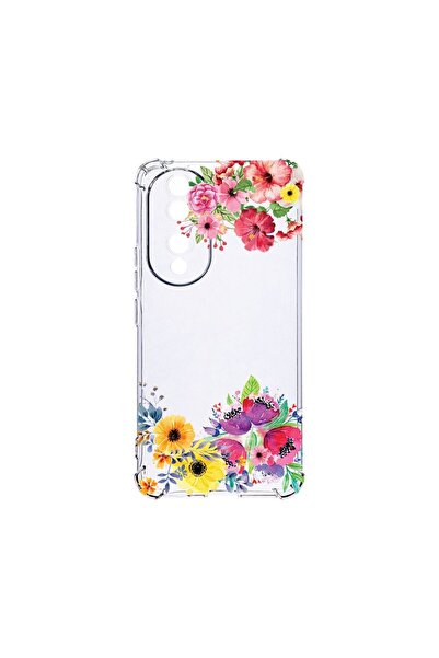 bestcase Αντικραδασμική Θήκη 1.5MM, Συμβατή με Honor 90, Λουλούδια, Αντοχή σε...