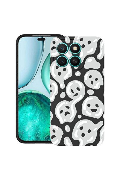 bestcase Θήκη για Honor X7d / 400 Smart με Γκρι Σχέδιο Αυτοκόλλητου Smiley, T...