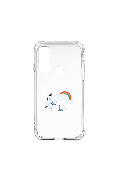 bestcase Husa Anti Shock Silicon Compatibila Cu Motorola Moto E40, Unicorn Ra...