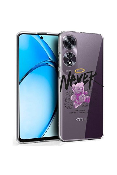 bestcase Husă pentru OPPO A60 4G, Silicon transparent 2MM, Ursuleț de pluș - ...