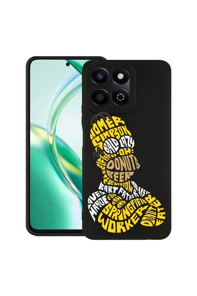 bestcase Калъф за Honor 200 Smart, Тънък силиконов, Калиграфия Хомър Симпсън,...