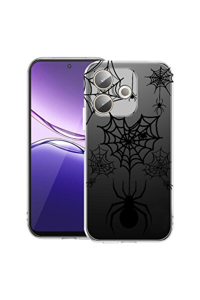 bestcase ¬Æ Husa Clear Silicon pentru OPPO A5 Pro 5G, Spider Web, 2042415 T 1036