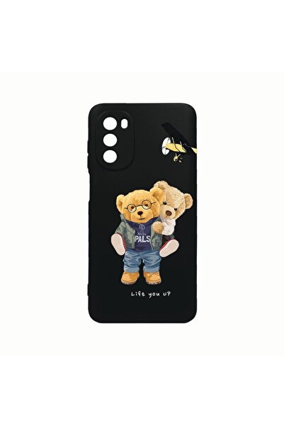 bestcase Husa Silicon, Compatibila Cu Motorola Moto G82 / Moto G52, Teddy Bea...