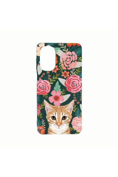bestcase Husa Silicon, Compatibila Cu Motorola Moto G62 5G, Cat and Flowers, ...