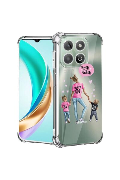 bestcase Husă pentru Honor 400 Smart / X7d cu design Mom Life Boy And Girl, A...