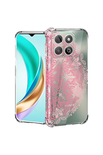 bestcase ¬Æ Husa compatibila Honor X8C, Anti Shock 1.5MM, Lace Pink, Protecti...