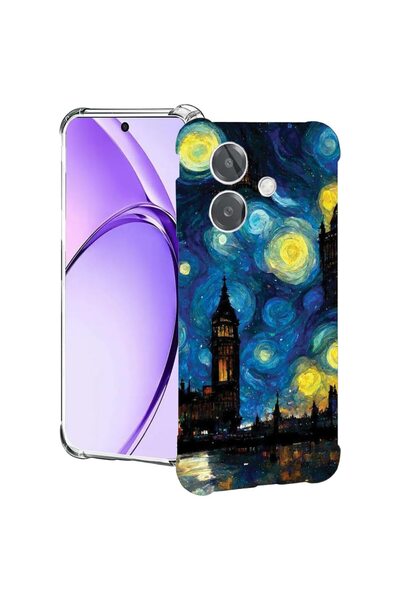 bestcase ¬Æ Husa pentru OPPO A60 5G / A40 / A40M, Anti Shock 1.5MM, Starry Ni...