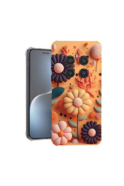 bestcase Θήκη για Honor Magic7 Pro, Αντικραδασμική 1.5MM, Χαρούμενα Λουλούδια...