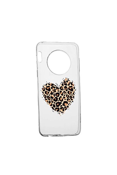 bestcase Θήκη σιλικόνης, Συμβατή με Huawei Nova Y90, Καρδιά Λεοπάρδαλης, Ανθε...