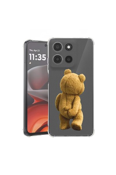 bestcase ¬Æ Husa pentru Motorola Moto G15, Anti Shock 1.5MM, Teddy Bear Hidde...