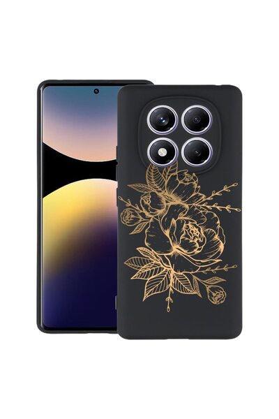 bestcase ¬Æ Husa pentru OPPO F29 cu Design Golden Rose, TPU Mat Ultra Slim, 2...