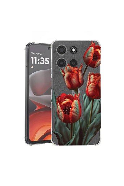 bestcase ¬Æ Husa Anti Shock Compatibila cu Motorola Moto G86 Power, Floral - ...