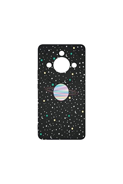 bestcase Тънък силиконов калъф 0.8ММ, съвместим с Honor Magic6 Lite, Вселена,...