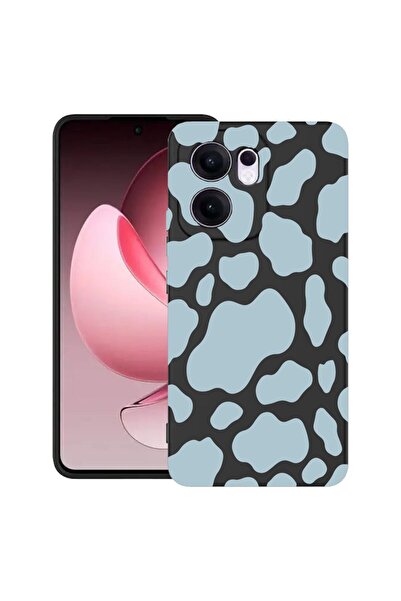 bestcase Θήκη για OPPO Reno13 F 5G, Premium Λεπτή Σιλικόνη 1.2MM, Μπλε Αγελάδ...