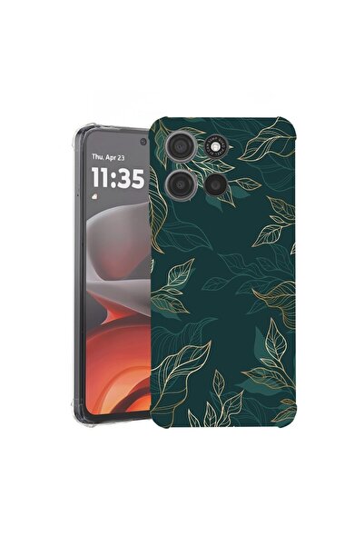 bestcase Θήκη για Motorola Moto G15, Αντικραδασμική 1.5MM, Πράσινα Φτερά, Προ...
