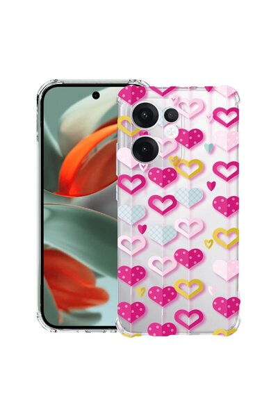 bestcase Husă compatibilă cu Nothing Phone (3a), Antișoc 1.5MM, Inimi drăguțe...