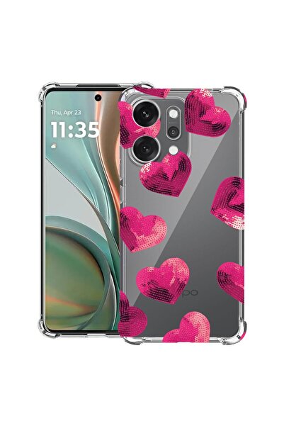bestcase ¬Æ Husa Anti Shock pentru OPPO Reno14 5G cu Design Heart Pattern, 20...