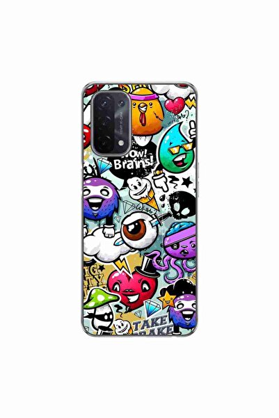 OEM Husa compatibila cu Oppo A54 5G, A74 5G Silicon Gel Tpu Model Pop Art Gra...