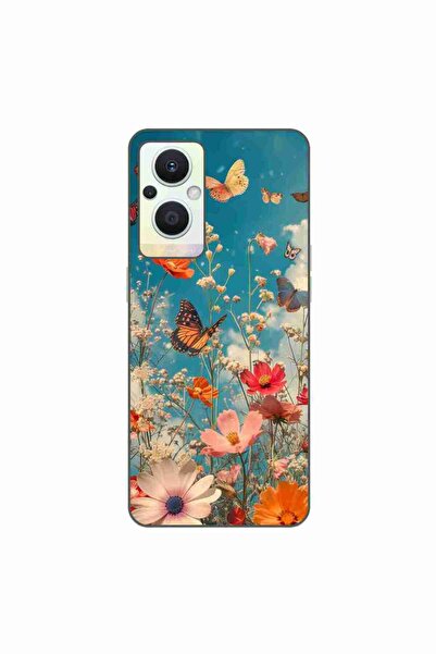 OEM Husa compatibila cu Oppo Reno7 Lite Silicon Gel Tpu Model Flori si Fluturi