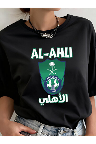 SAUDI تي شيرت رياضي بتصميم شعار نادي الهلال ونادي النصر للرجال والنساء، مصنوع...