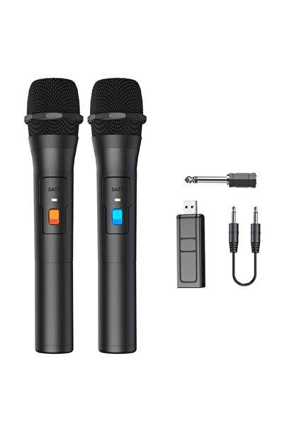 COOLHAWK 2 Pack Wireless Microphone,Universal Handheld Karaoke Mic Speaker, O...