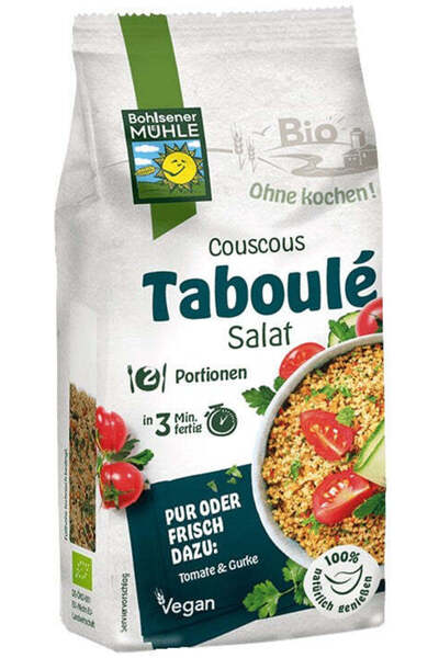 Bohlsener Muhle Premix bio salata de couscous Taboule, 165g