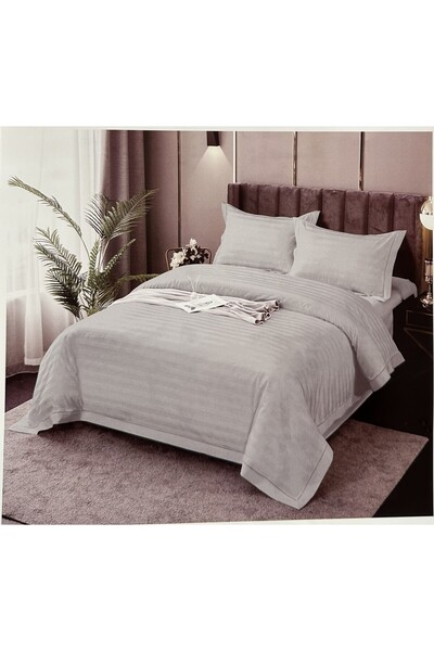 Casa Pucioasa Damask 4-Piece Duvet Cover Set with Stretchy