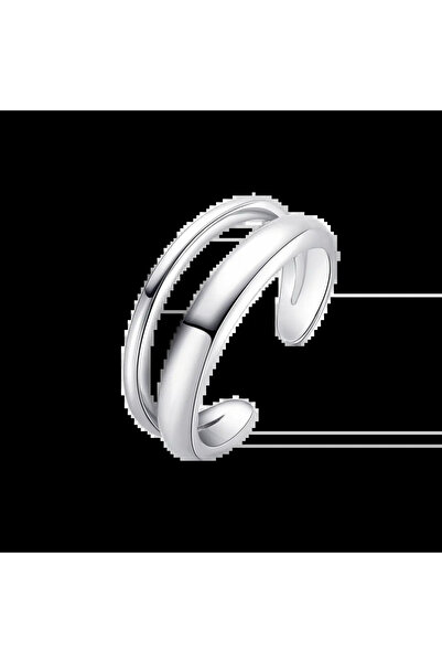 Lisa&Co. Inel Argint Present 51 mm / Argint placat cu rodiu