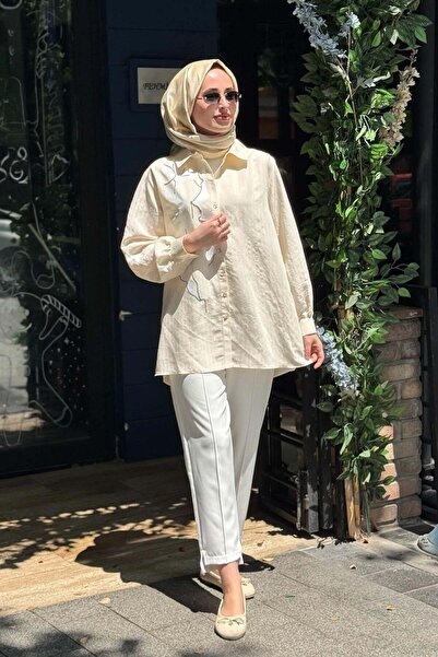 Kayra Tunic Ka-B26-21189 Cream