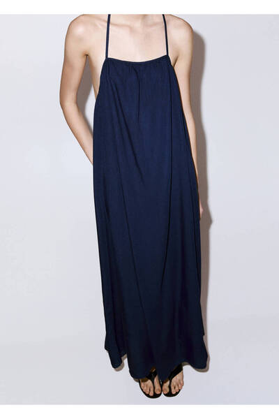 MANGO Woman Evaze denim elbise